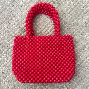 Pink Zara Beaded Bag